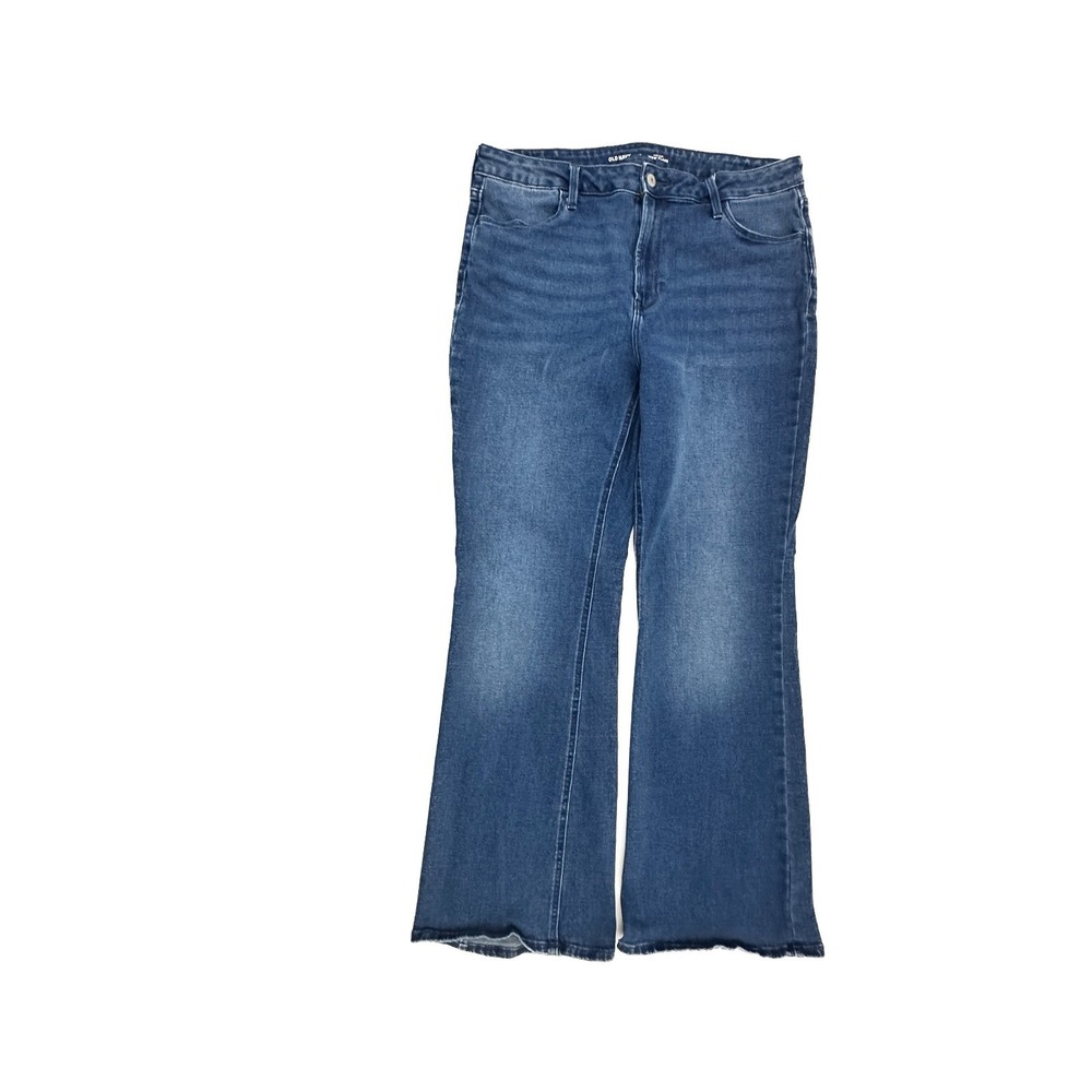 Old Navy High Rise Wow Flare Women's‎ size 14 Dark Wash Blue Denim jeans